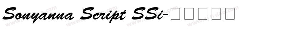 Sonyanna Script SSi字体转换